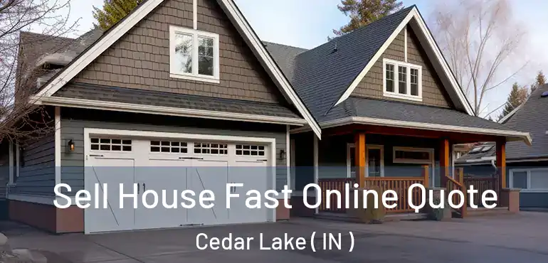  Sell House Fast Online Quote Cedar Lake ( IN )