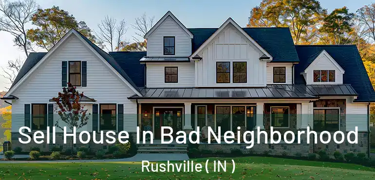Sell House In Bad Neighborhood Rushville ( IN )