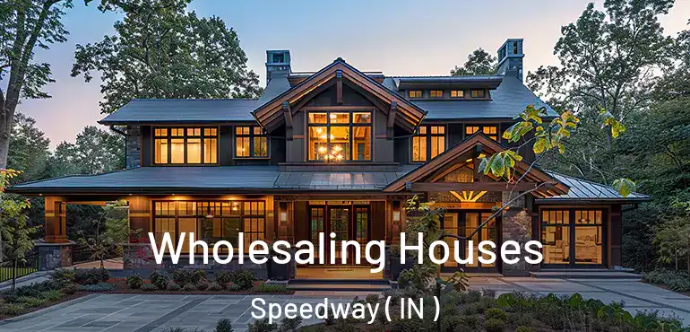  Wholesaling Houses Speedway ( IN )